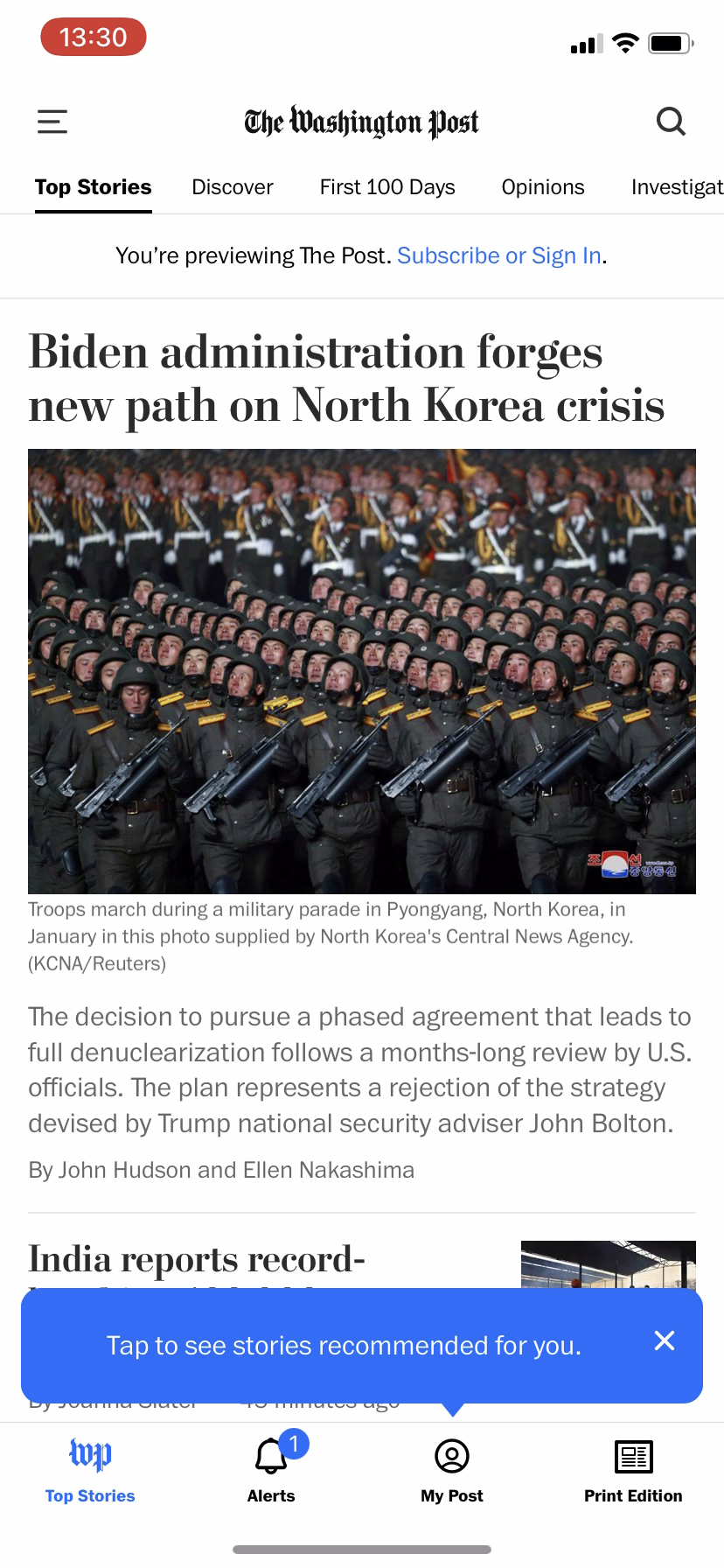 The Washington Post - Navigation