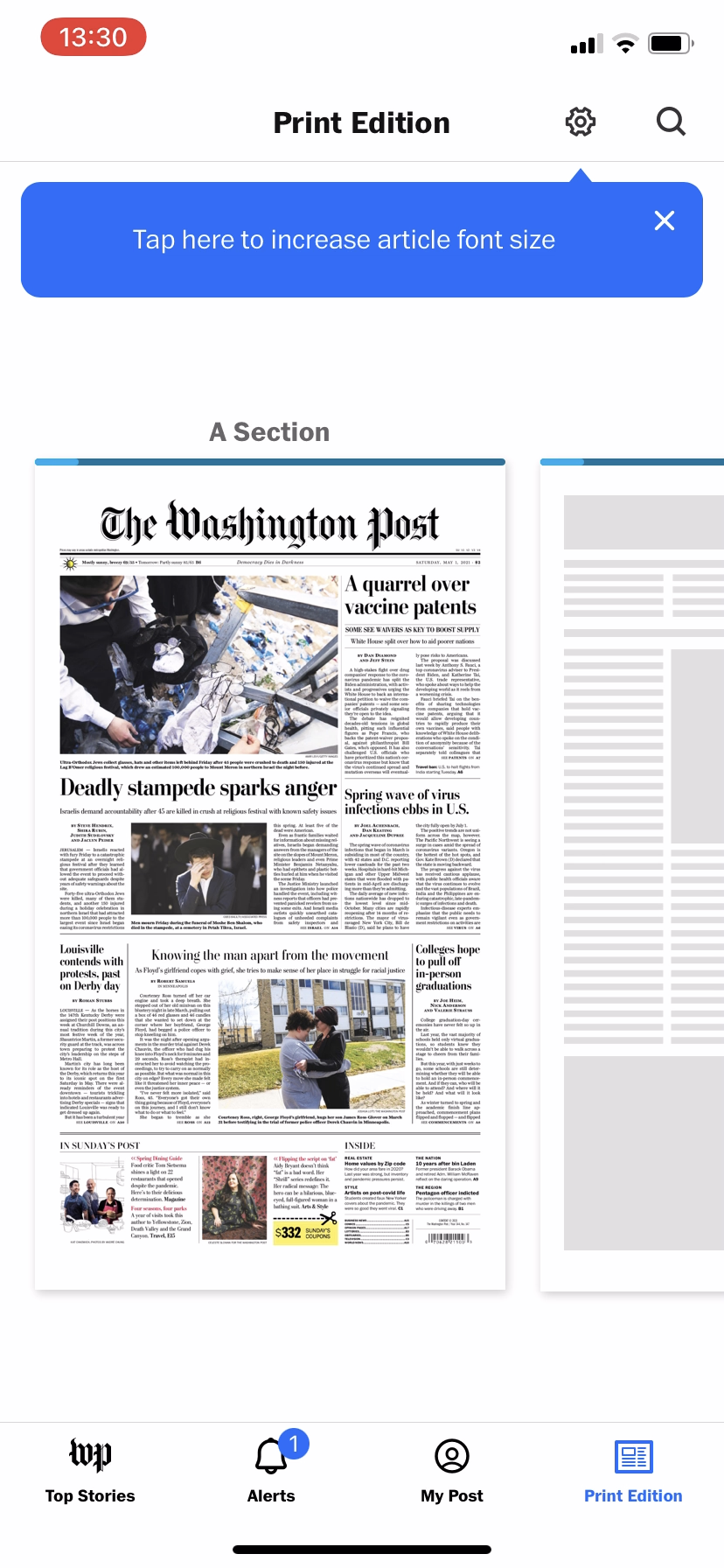 The Washington Post - Notifications Opt-in