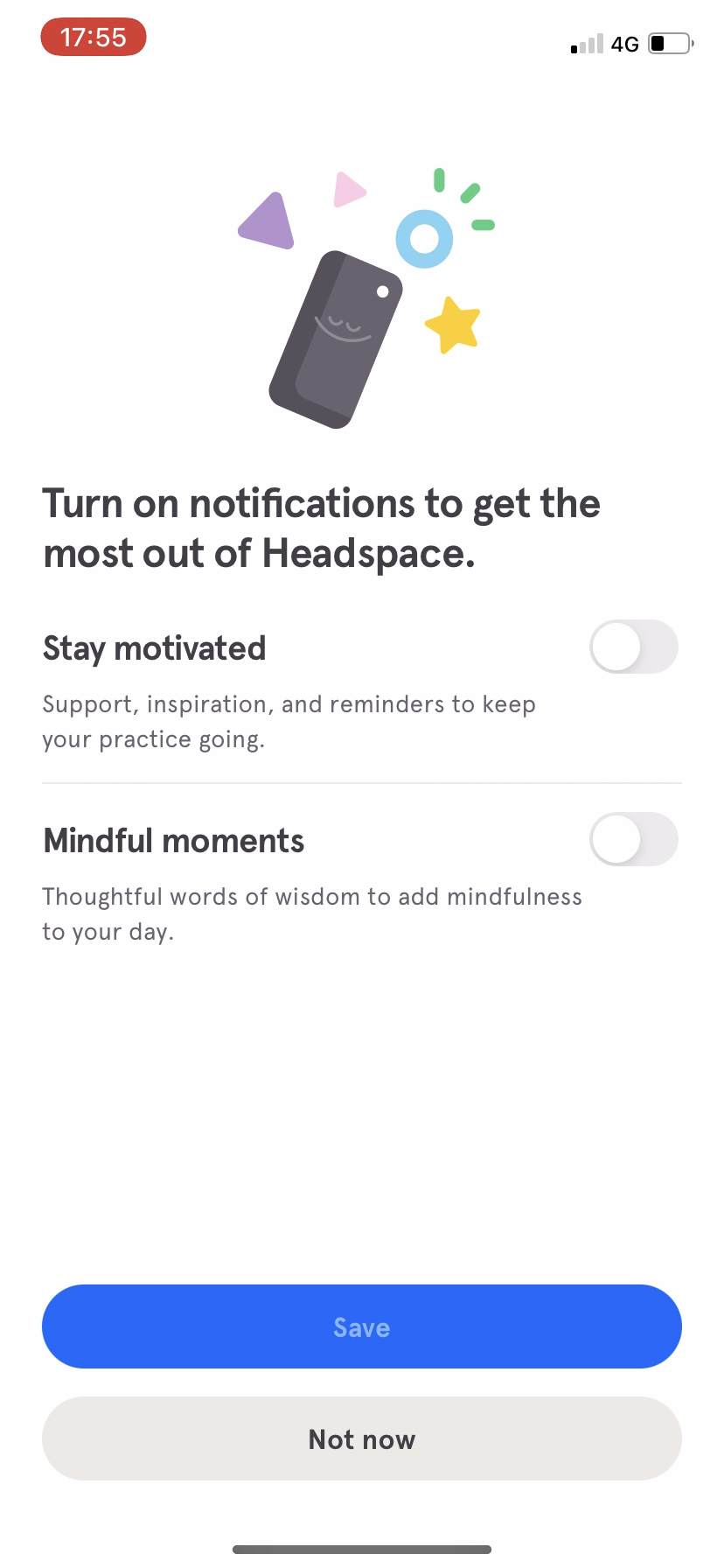 Headspace - Notifications Opt-in