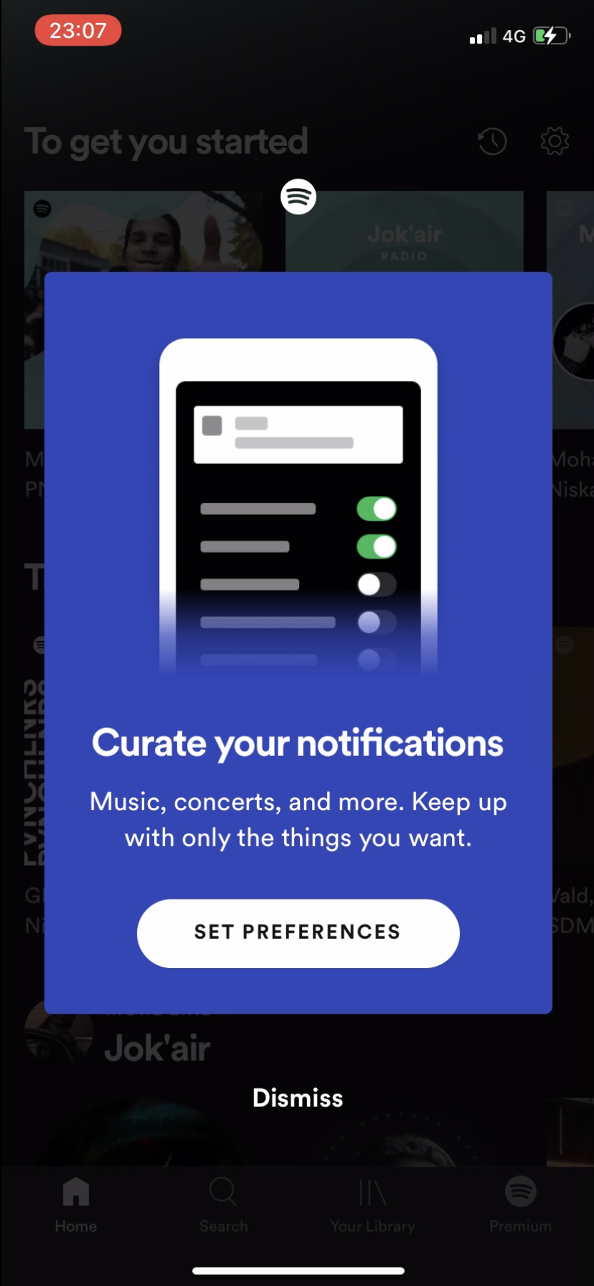 Spotify - Onboarding - Screen 14