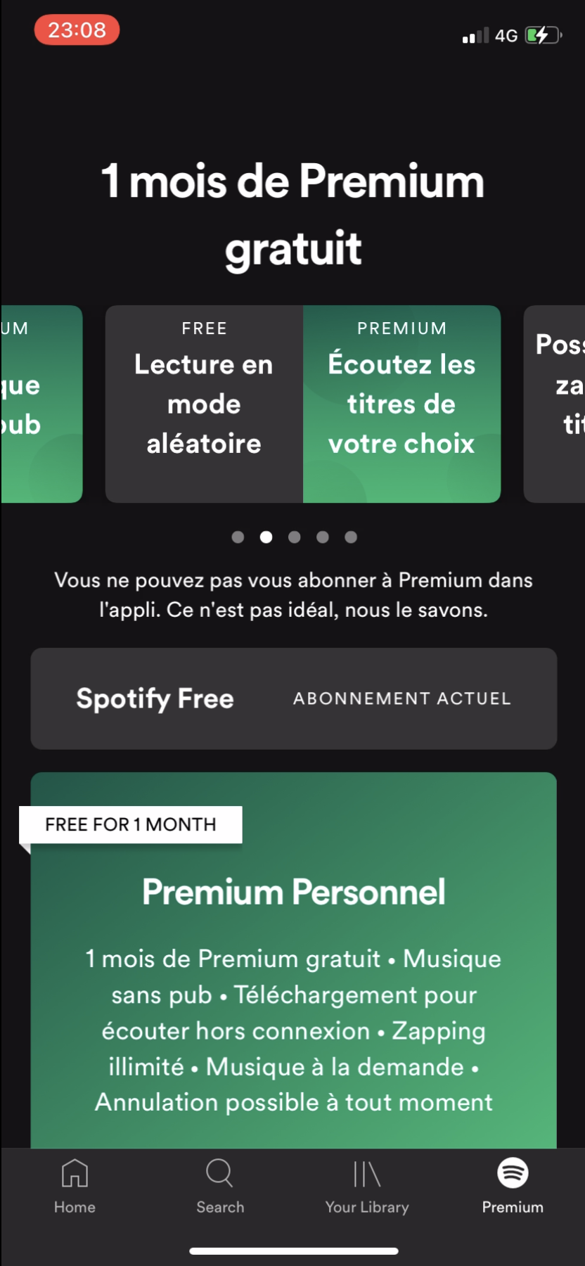 Spotify - Upgrading - Screen 2