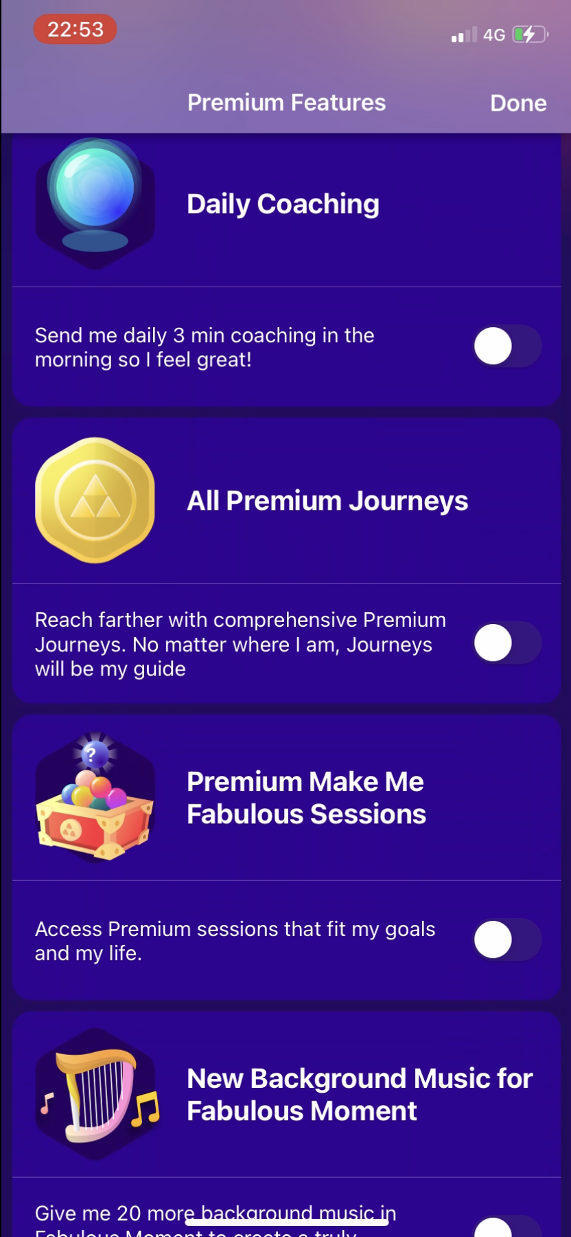 Fabulous - Upgrading - Screen 3