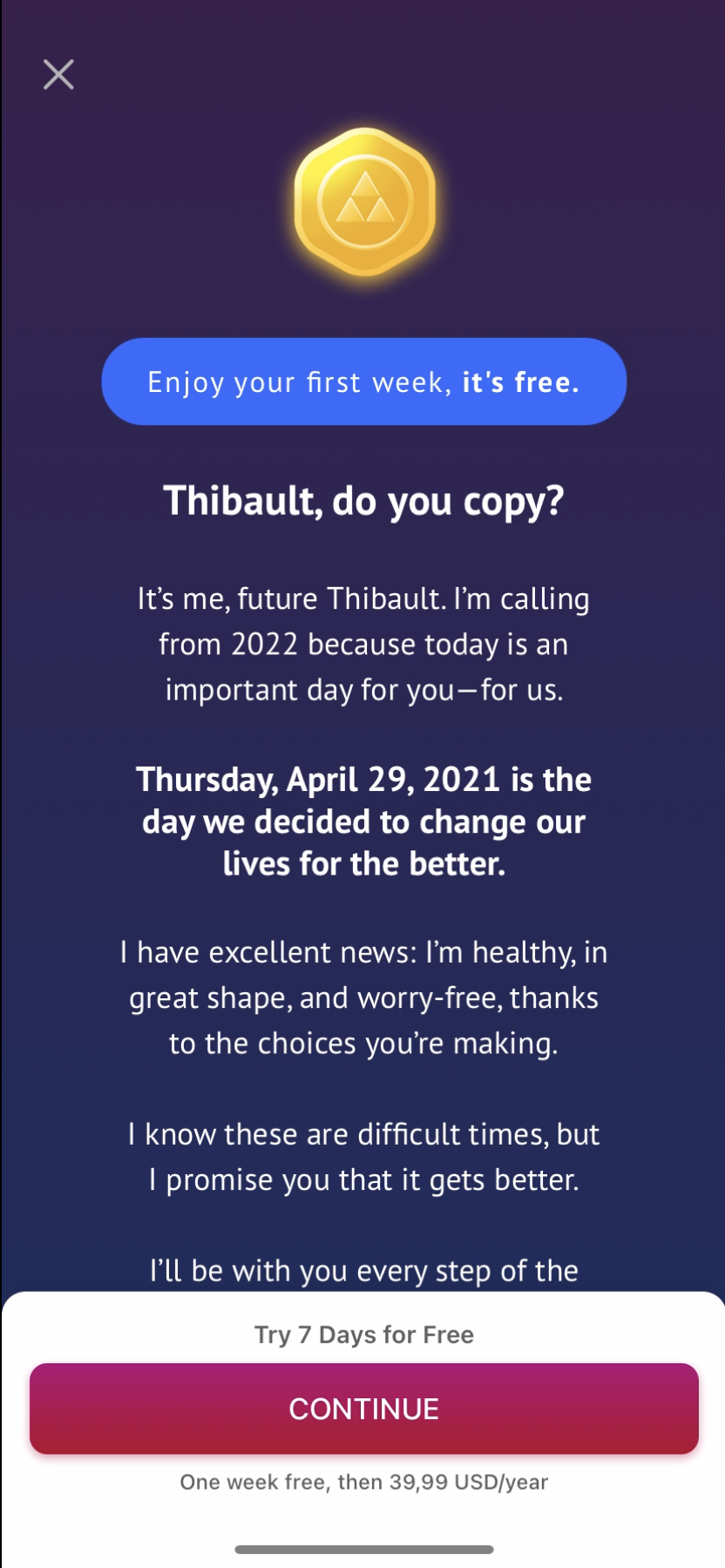 Fabulous - Onboarding - Screen 33