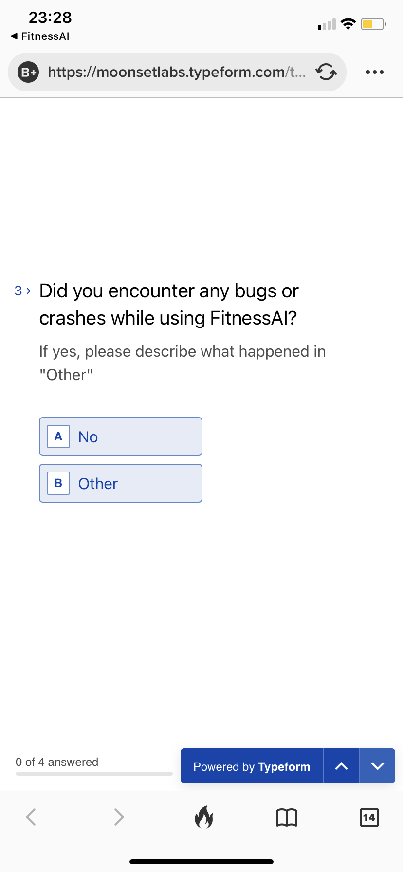 FitnessAI - Unsubscribing - Screen 4