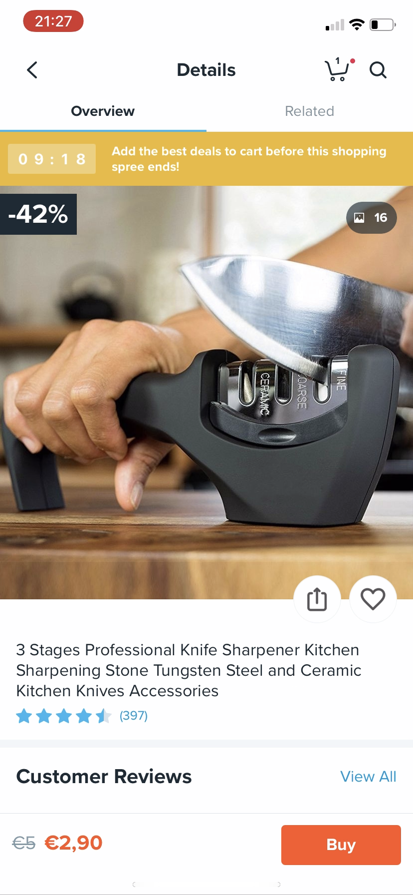 Wish - Buying something