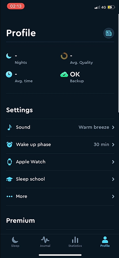 Sleep Cycle - Settings