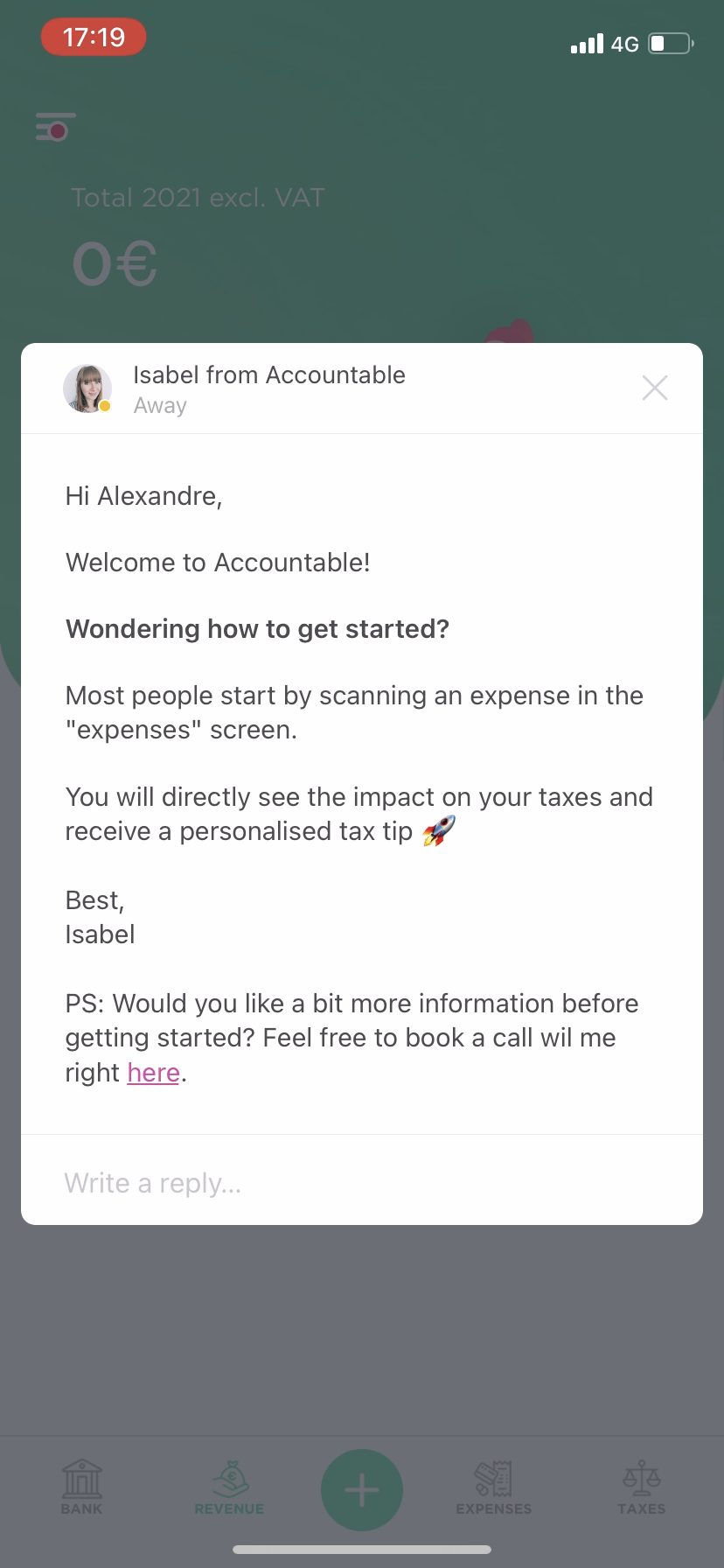 Accountable - Settings - Screen 3