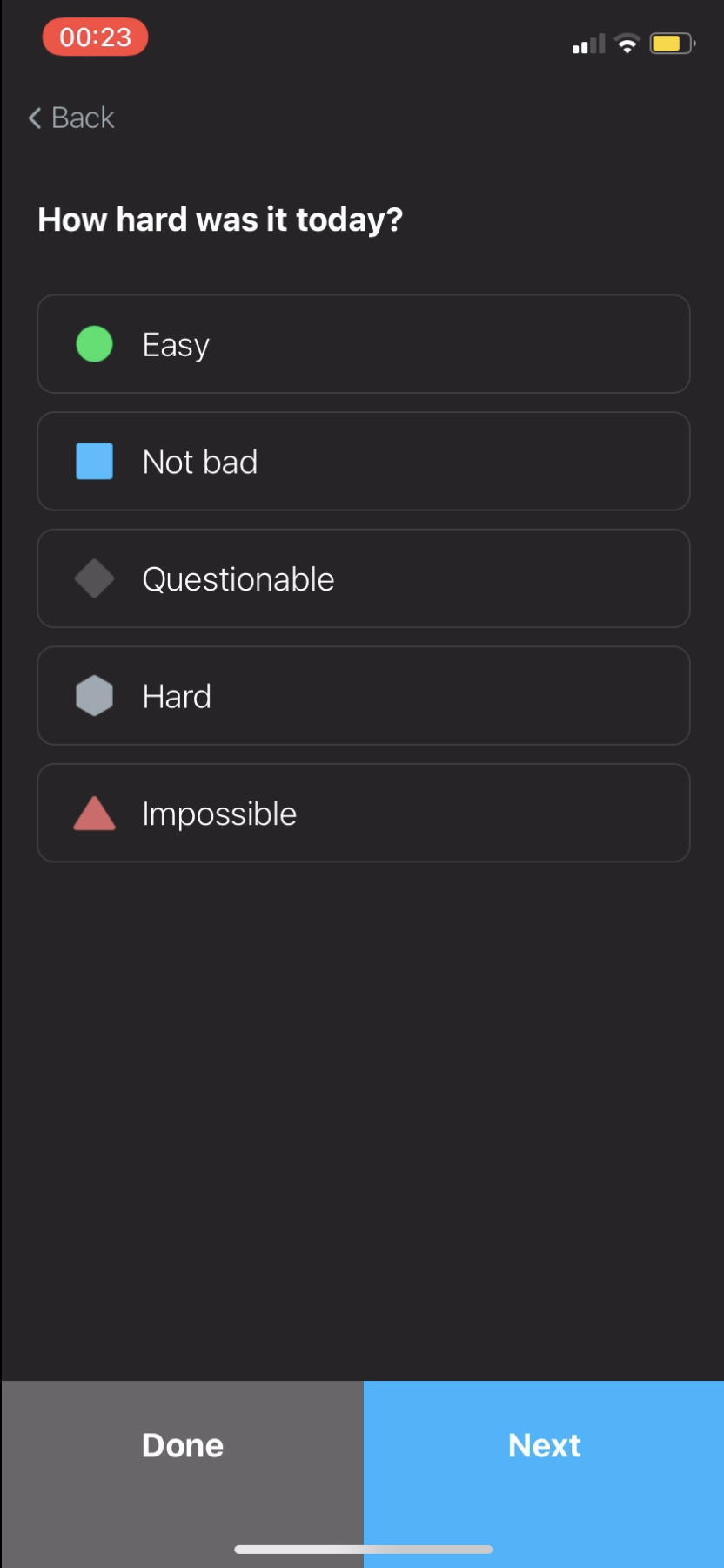 I Am Sober - Completing a diary - Screen 9