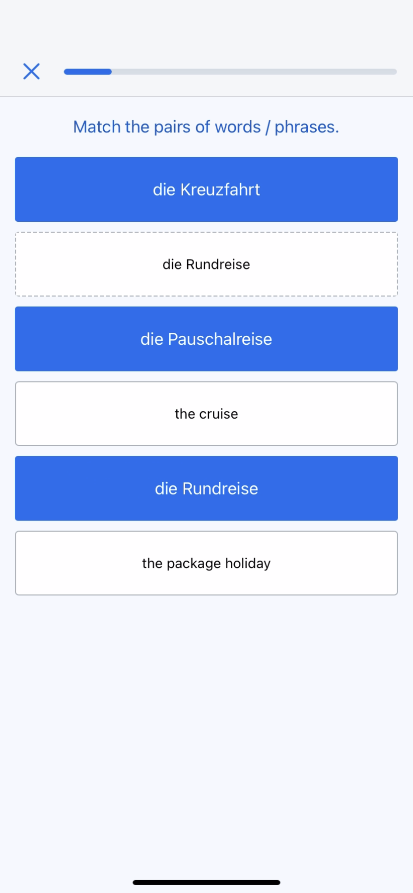 Busuu - Doing a session - Screen 27