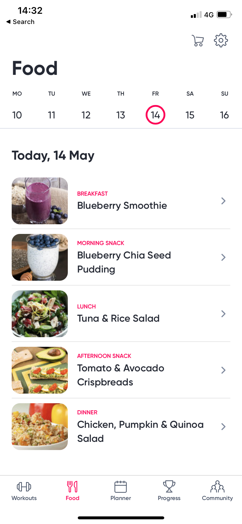 Sweat - Navigation - Screen 2