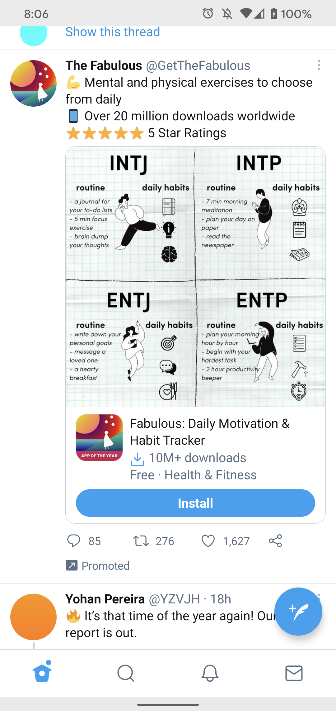 Fabulous screenshot 1