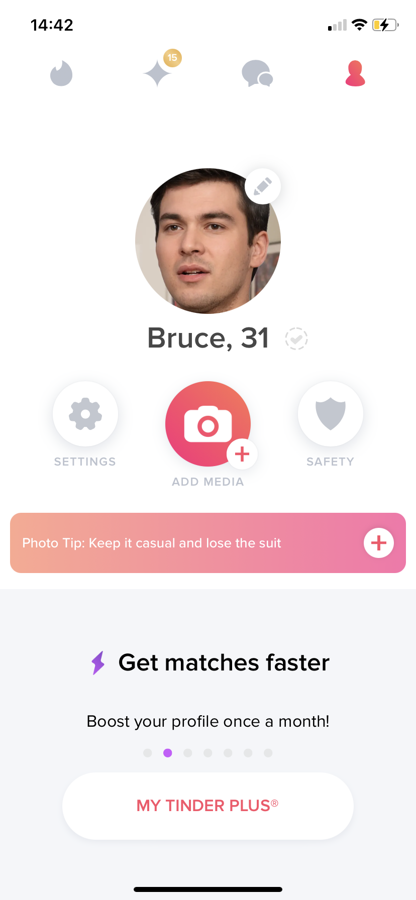Tinder screenshot 1