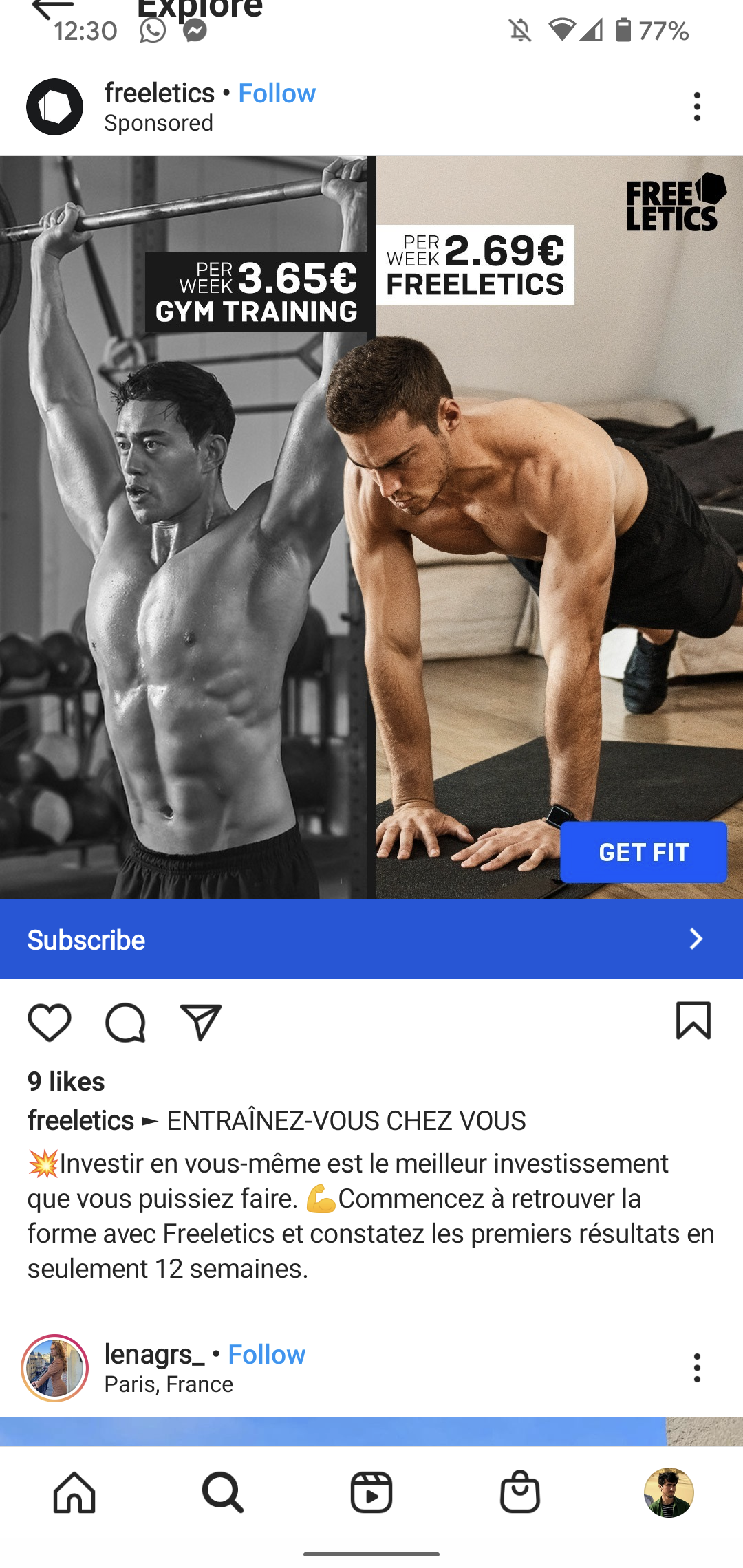 Freeletics screenshot 2