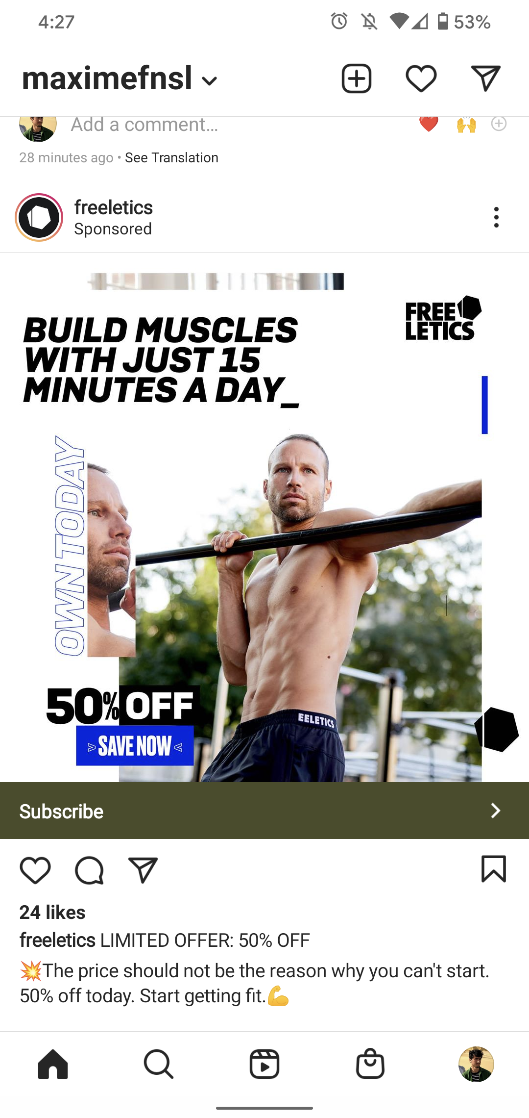 Freeletics screenshot 4