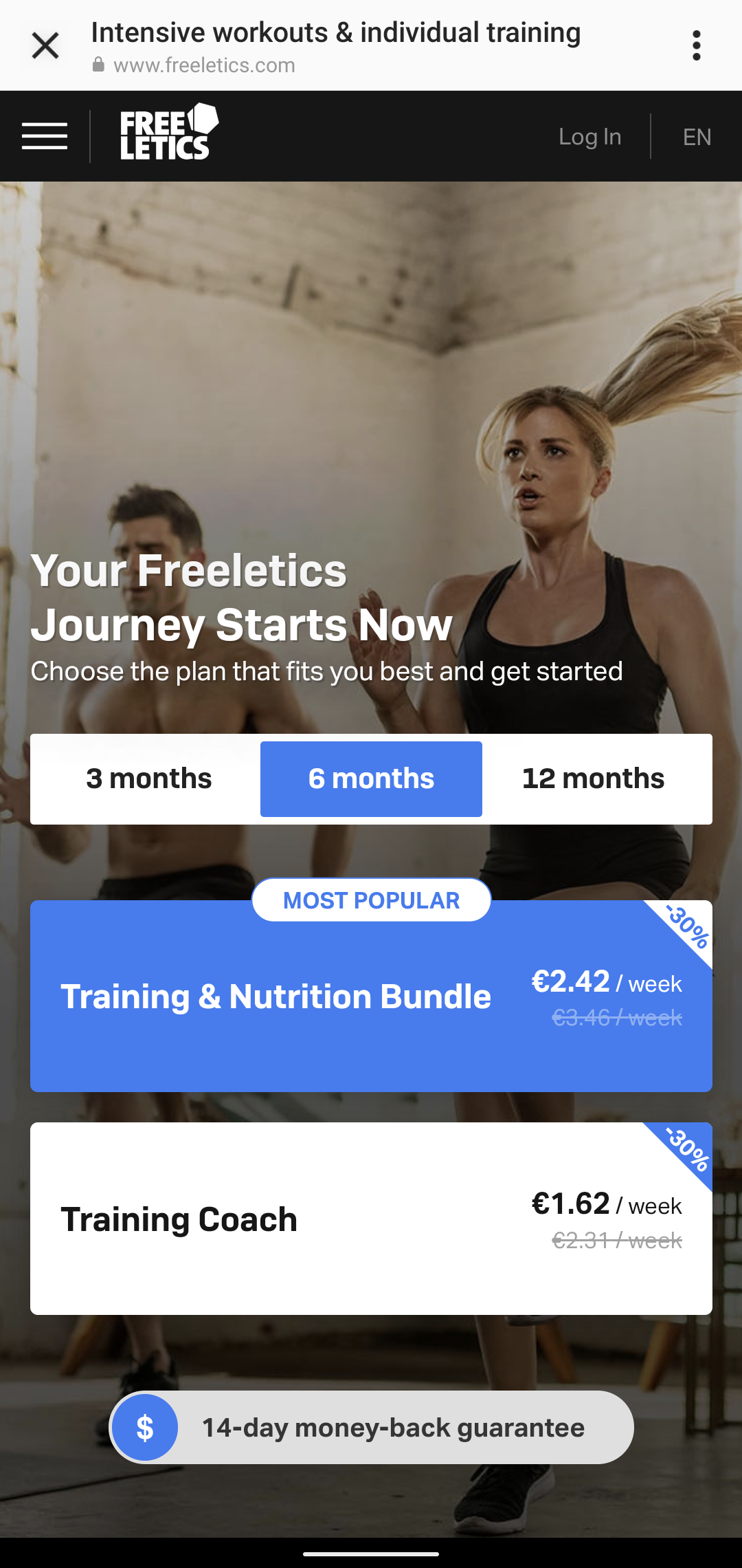 Freeletics screenshot 4