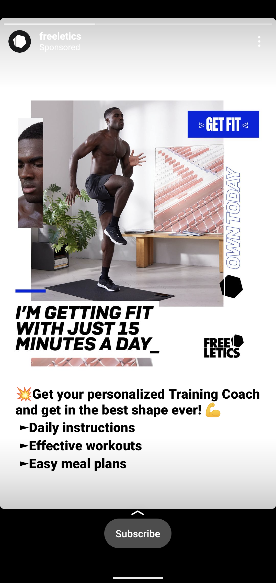Freeletics screenshot 1