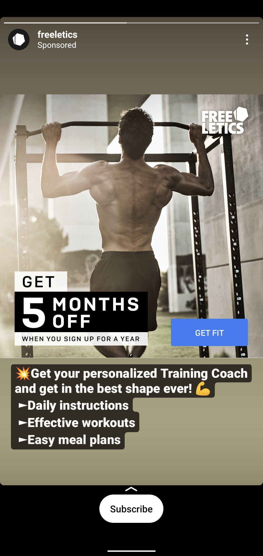 Freeletics screenshot 2