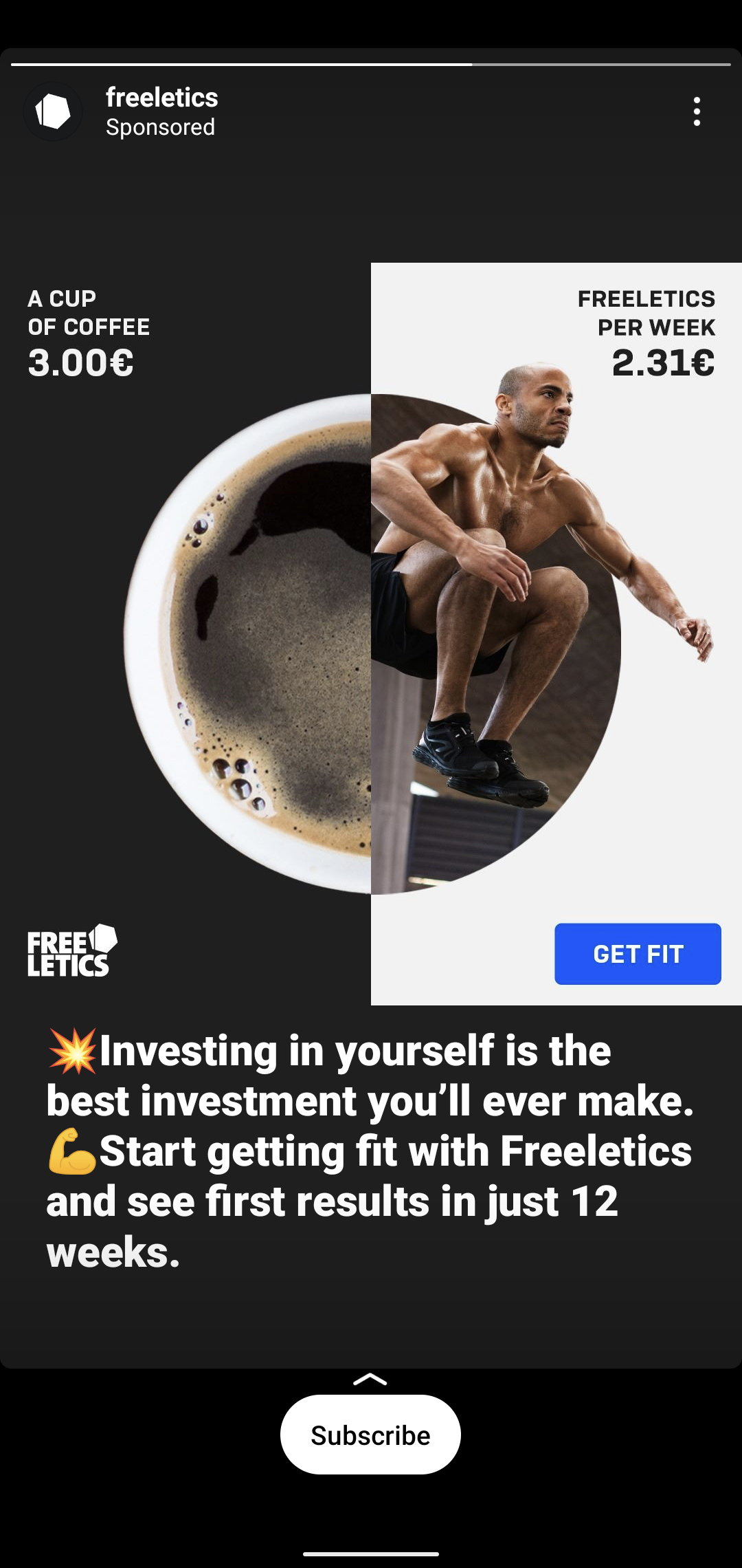 Freeletics screenshot 1