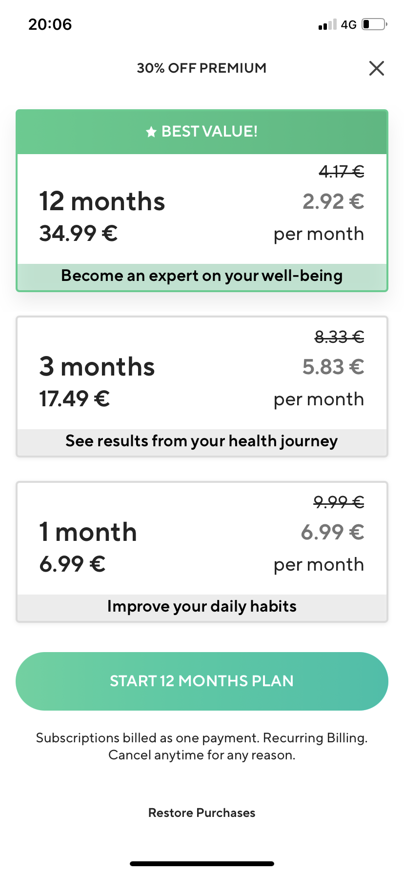 Lifesum screenshot 2
