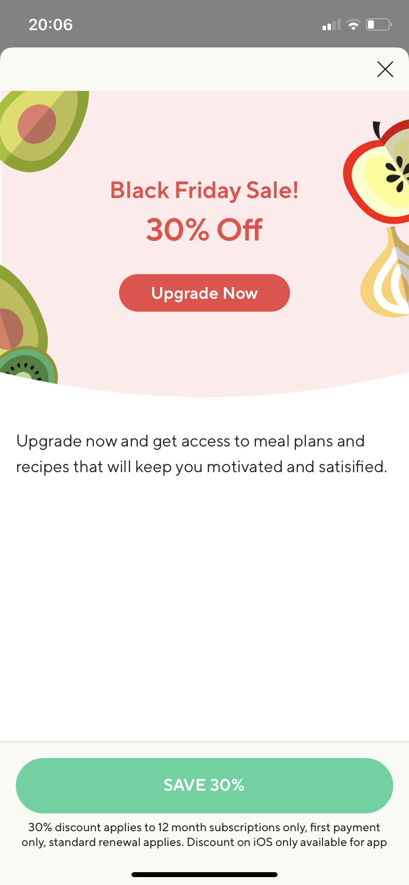 Lifesum screenshot 1