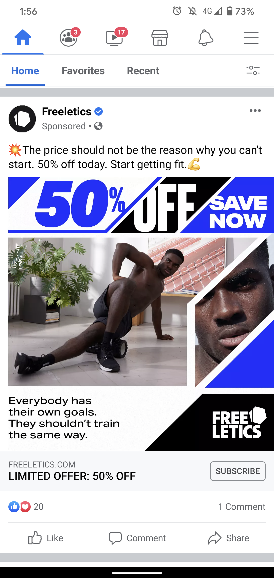 Freeletics screenshot 2