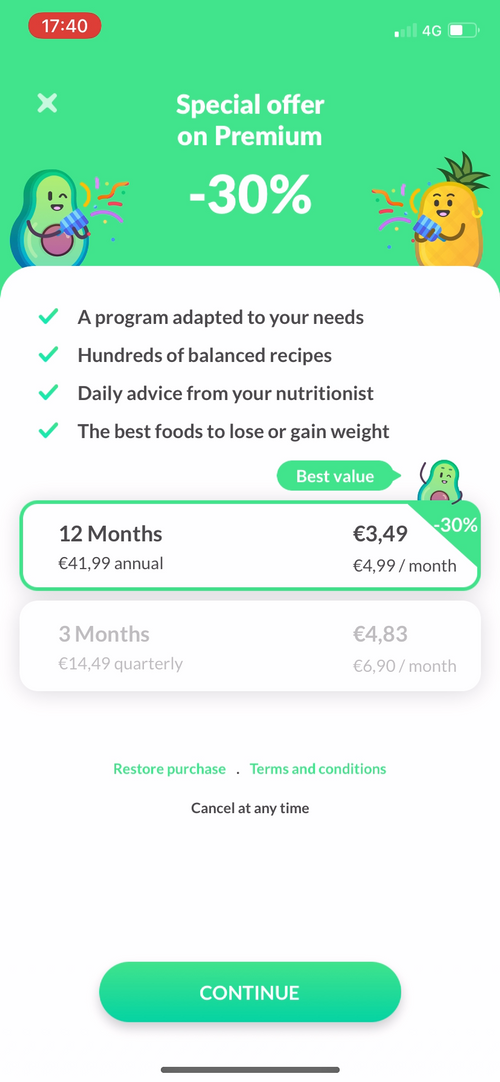 Foodvisor screenshot 3