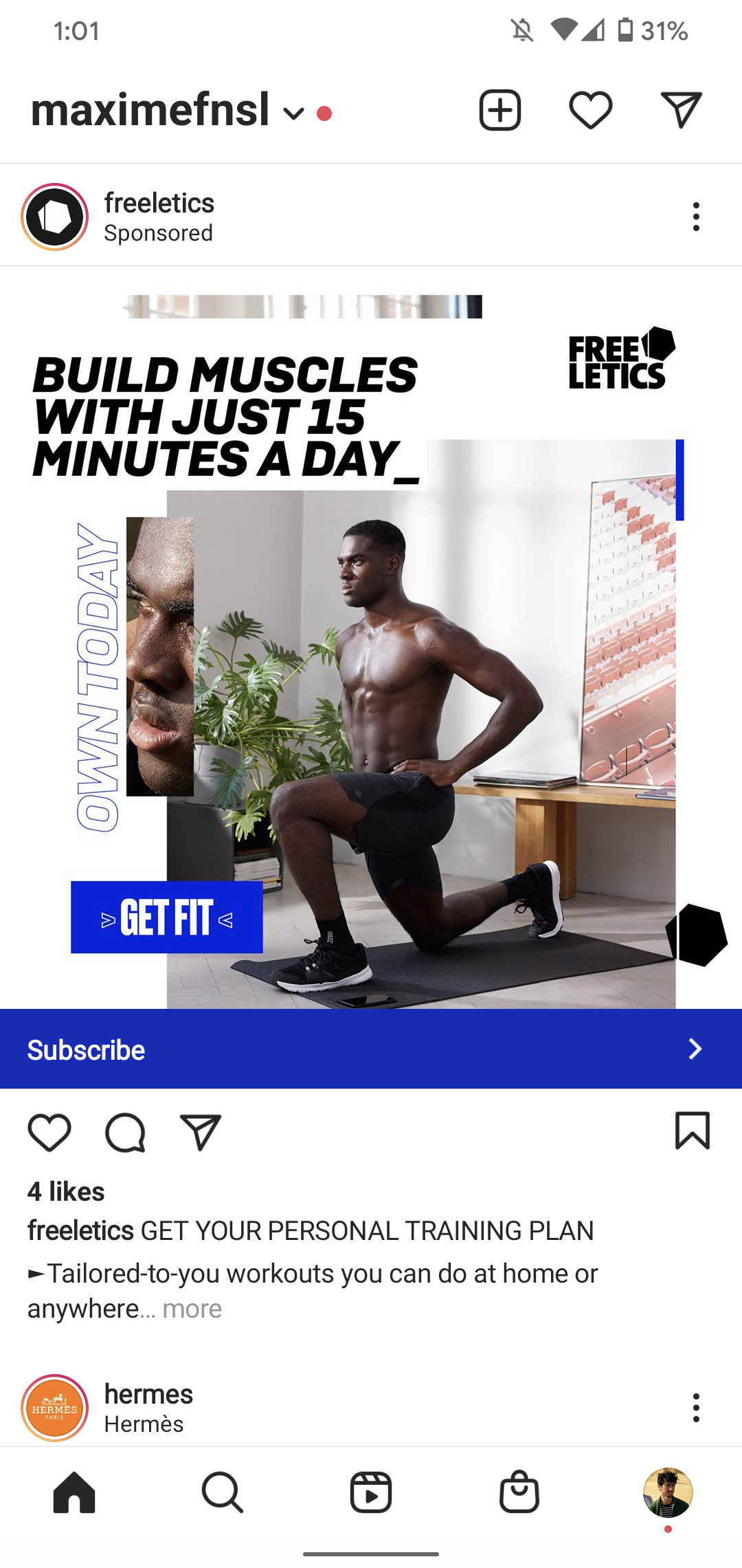 Freeletics screenshot 2