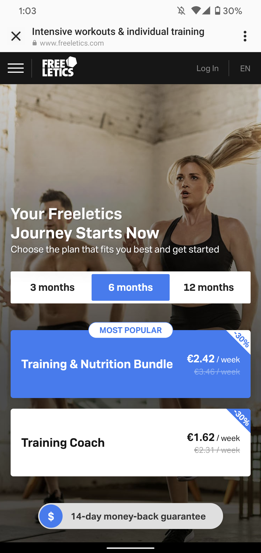 Freeletics screenshot 6
