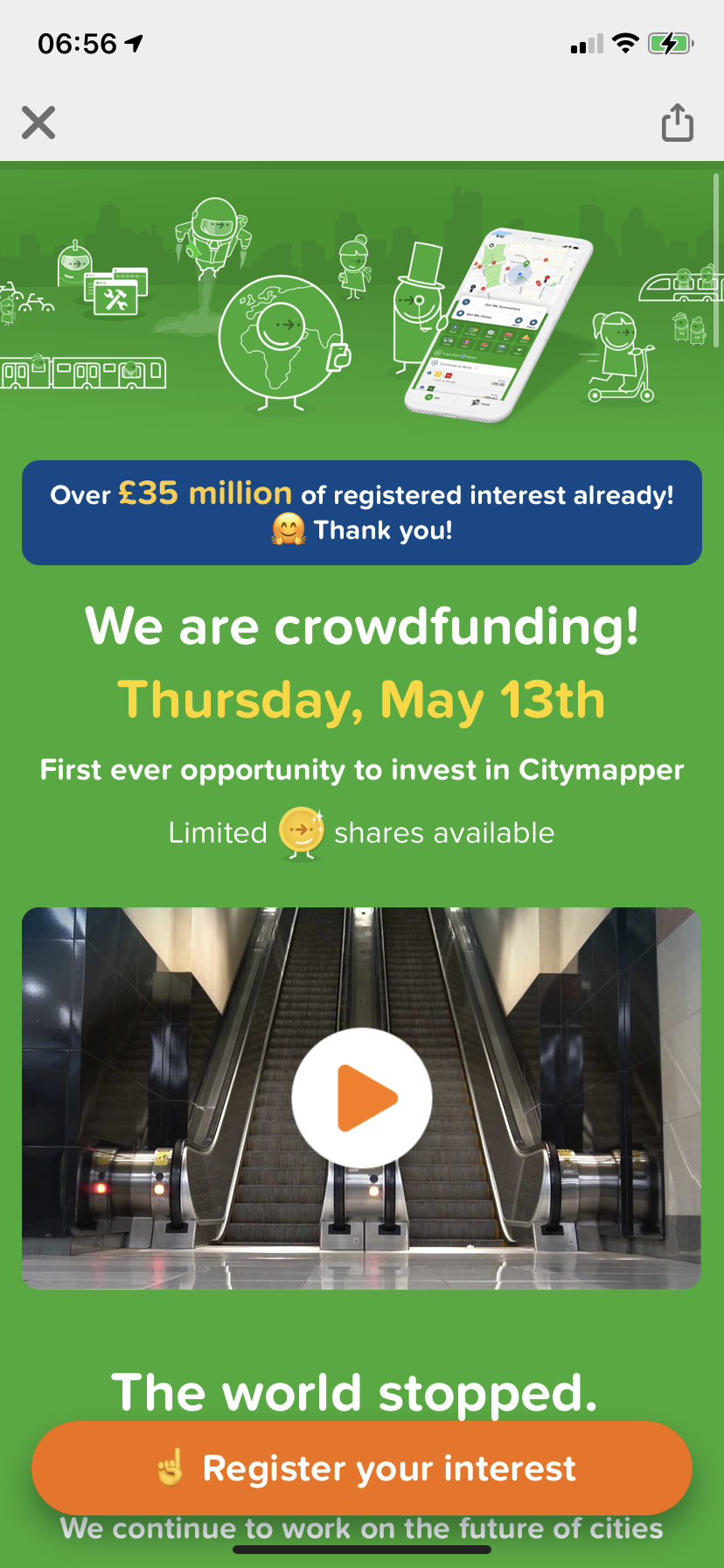 Citymapper screenshot 1