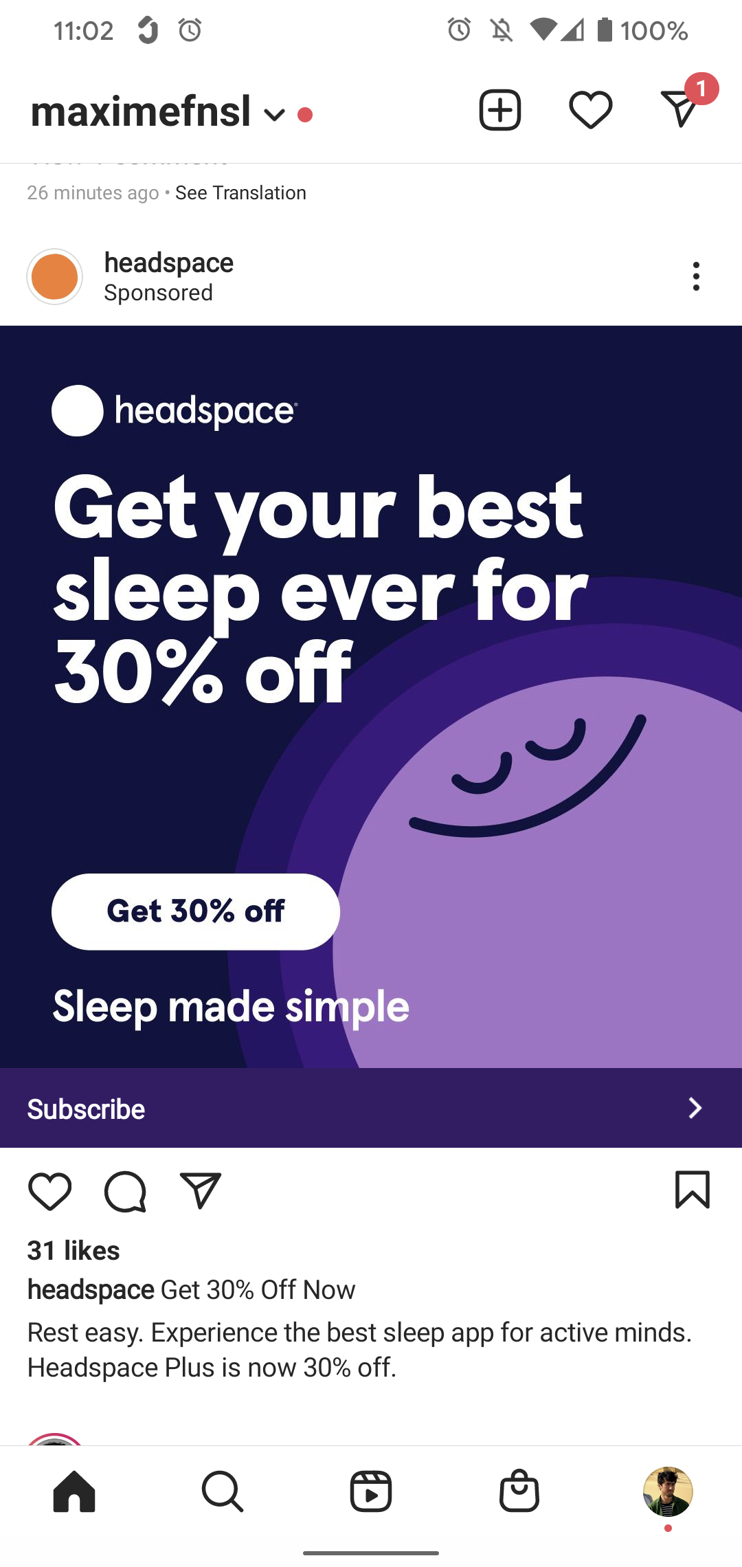 Headspace screenshot 1