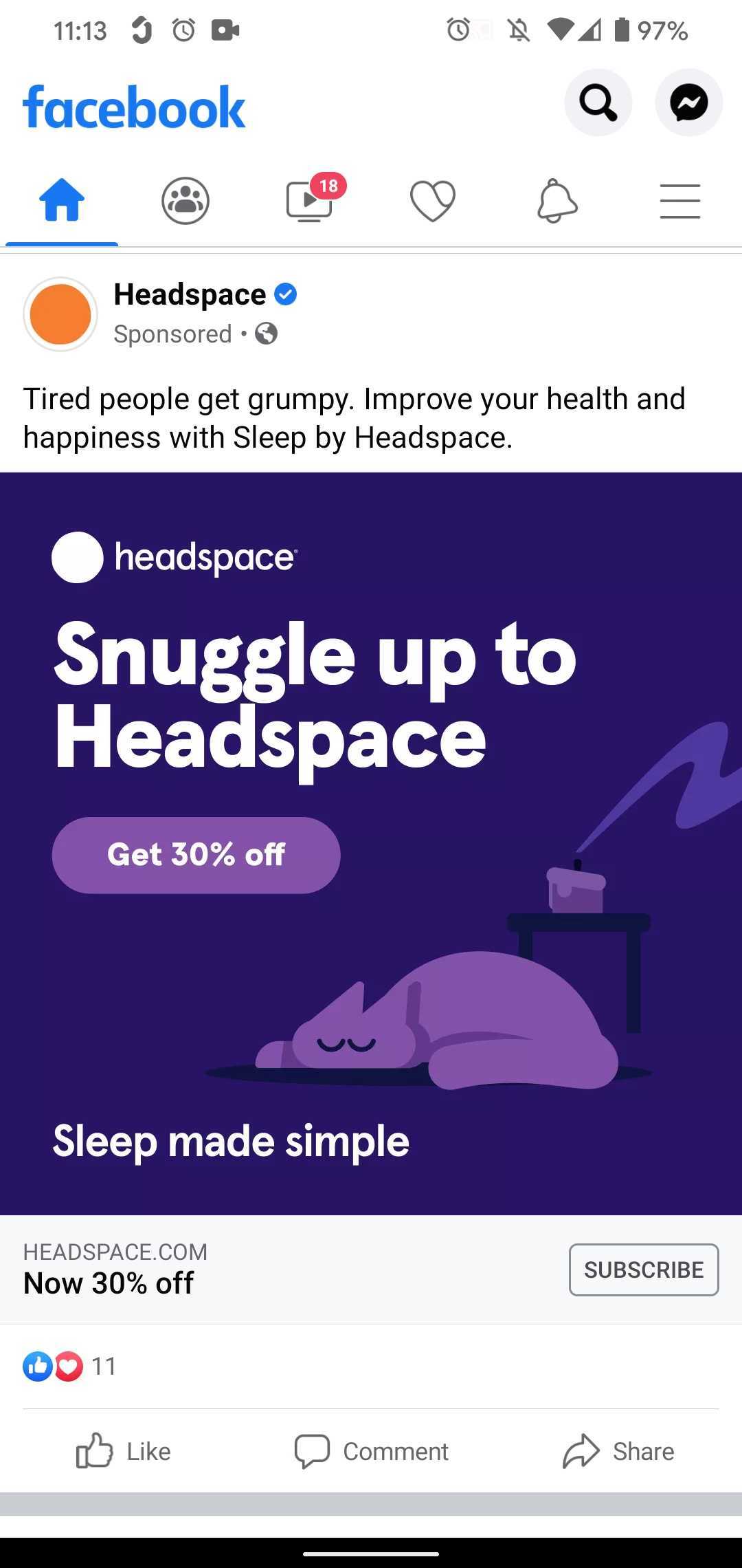 Headspace screenshot 1