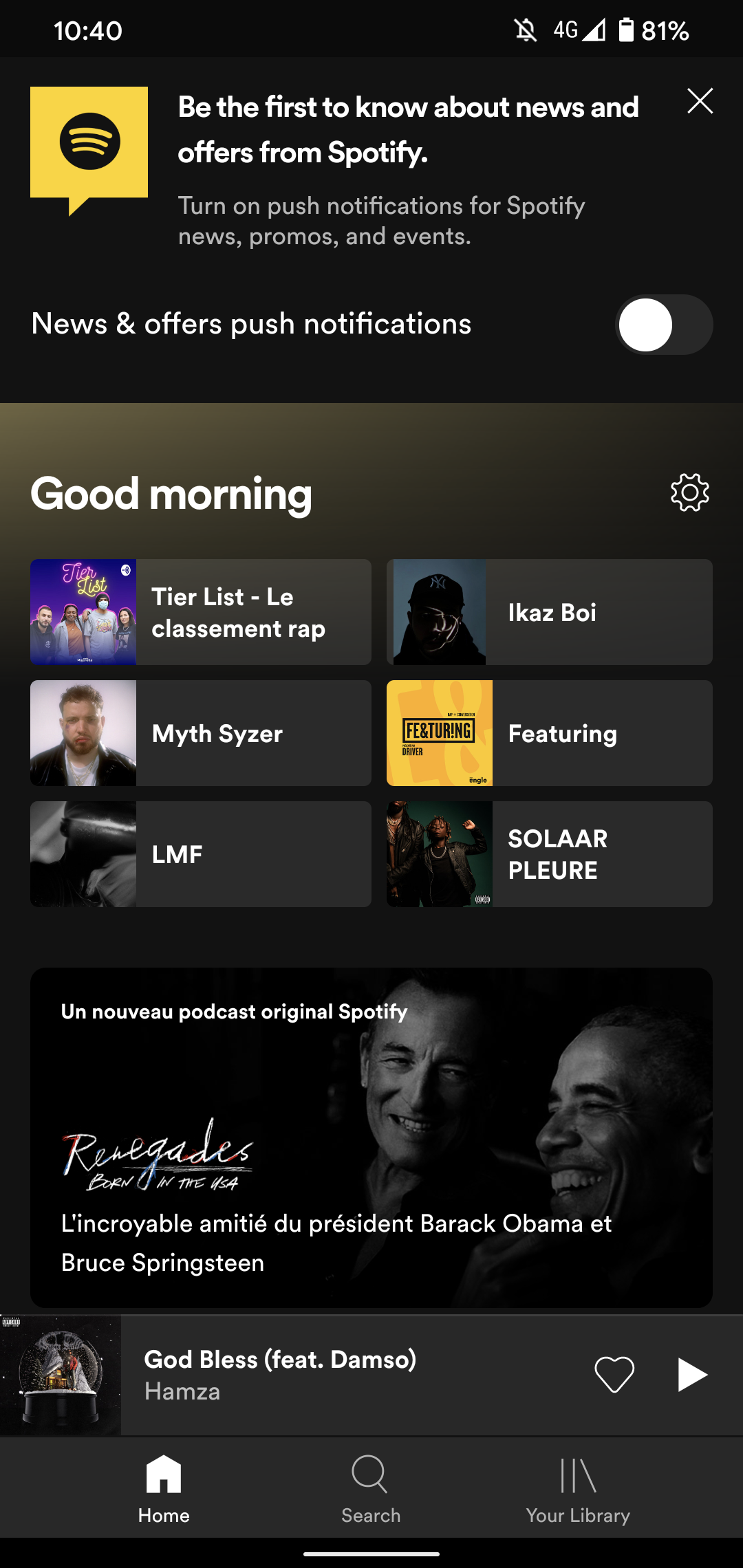 Spotify screenshot 1