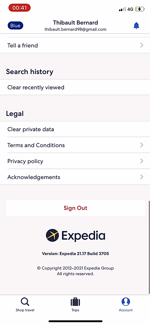 Expedia screenshot 10