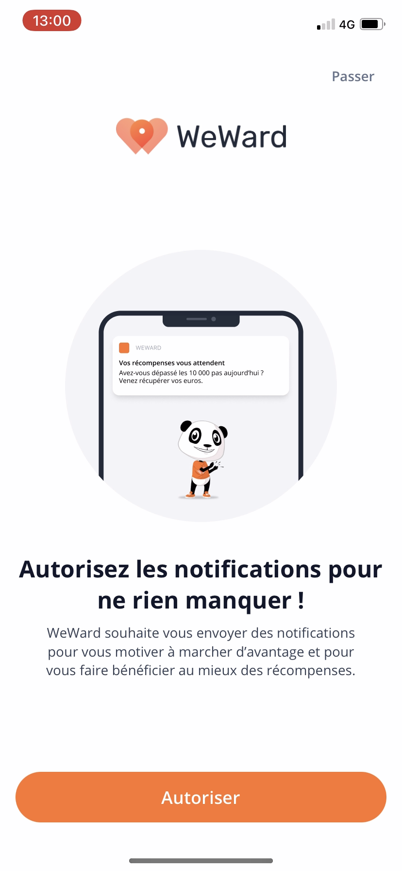 WeWard - Notifications Opt-in