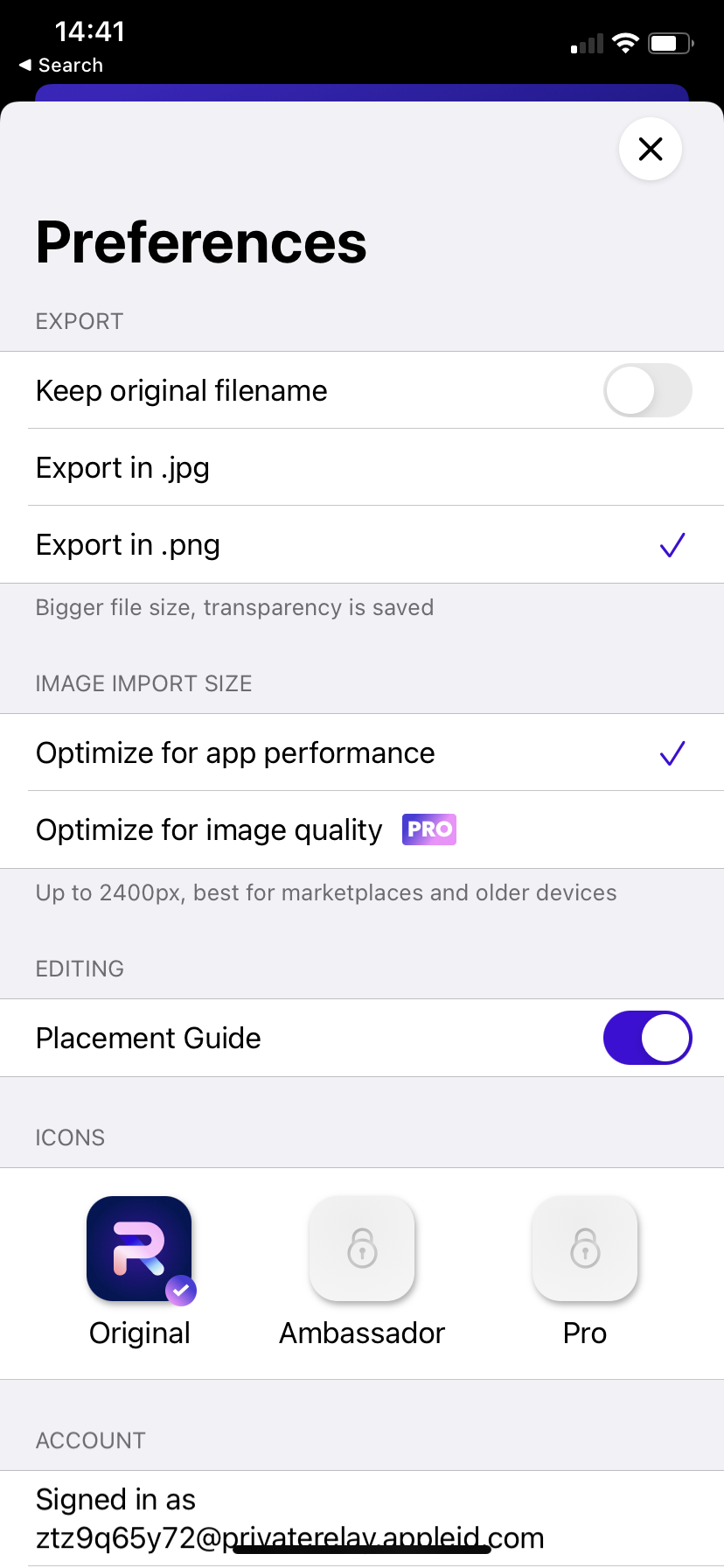 Photoroom screenshot 1