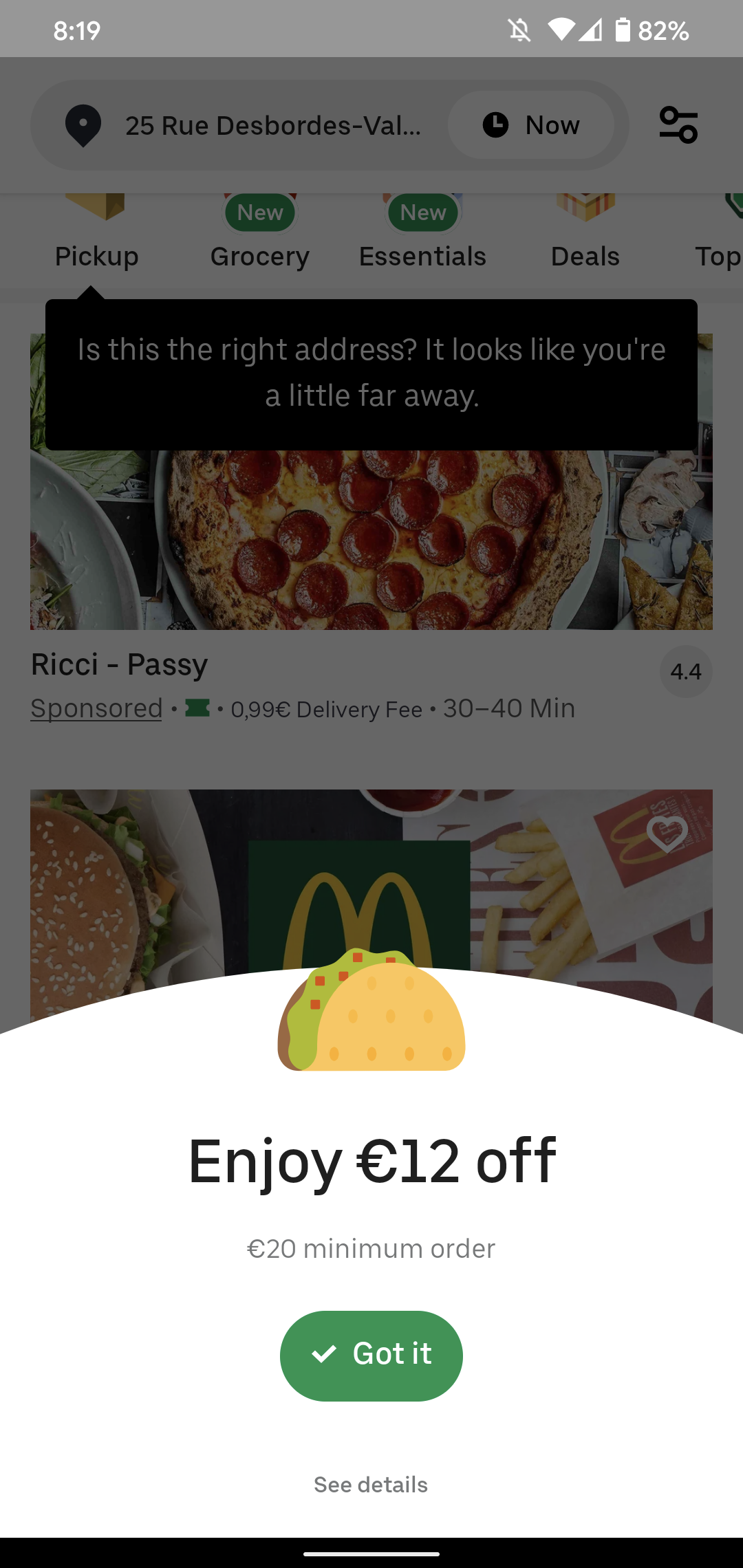 Uber Eats screenshot 2