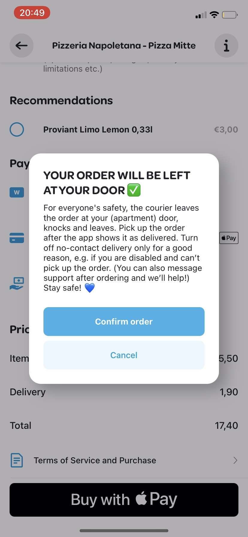 Wolt - Buying something - Screen 14