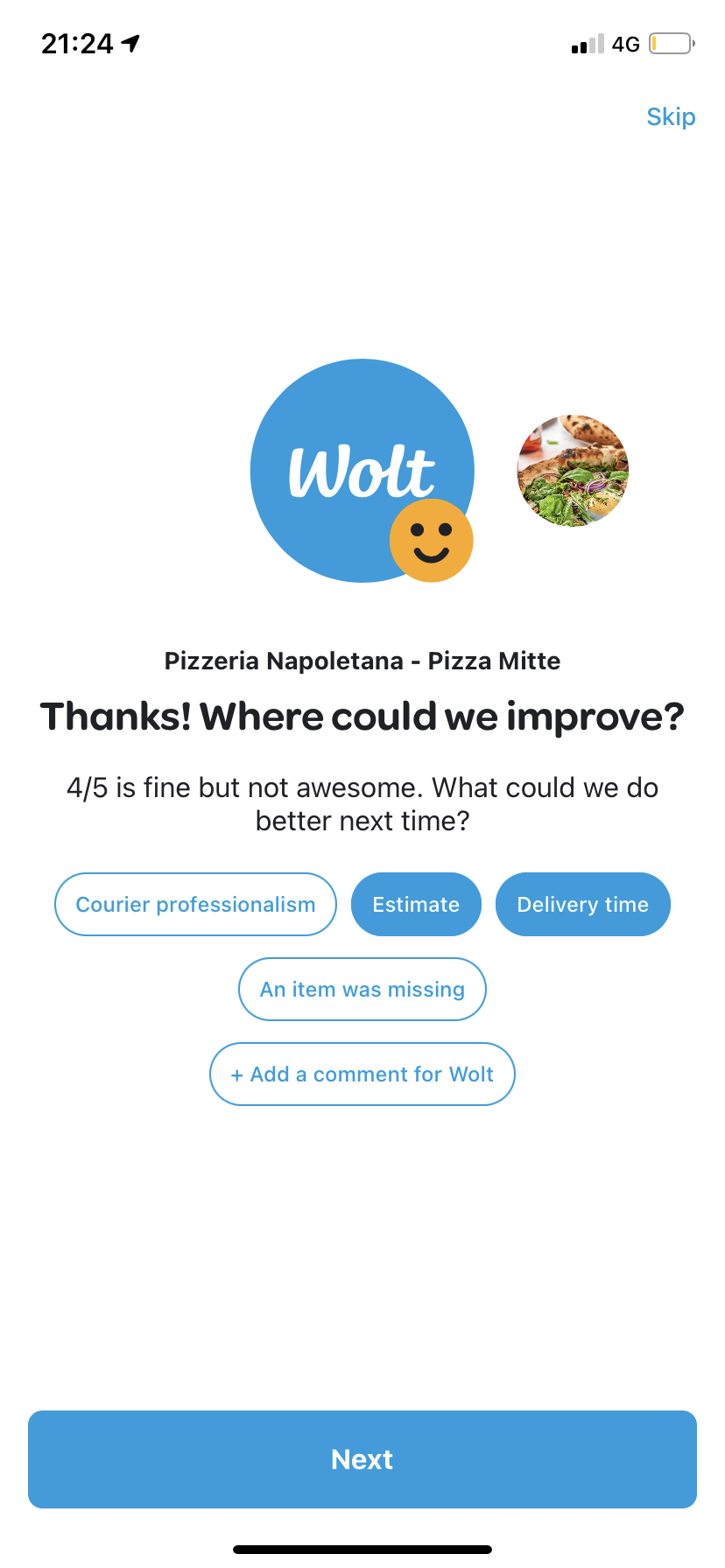 Wolt - Buying something - Screen 18