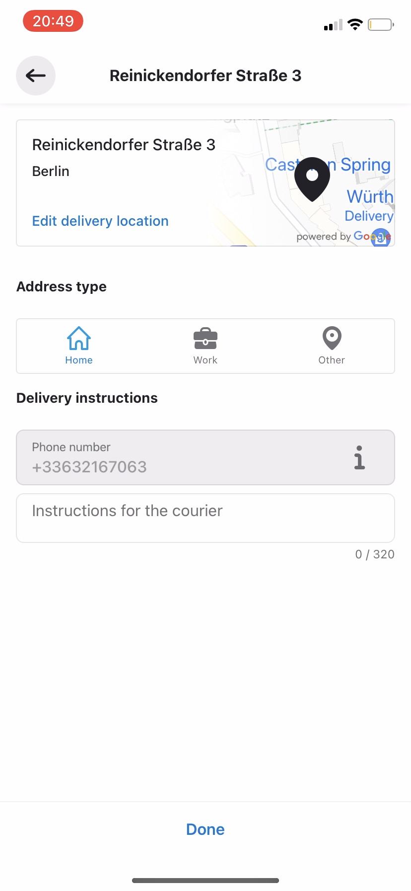 Wolt - Buying something - Screen 11