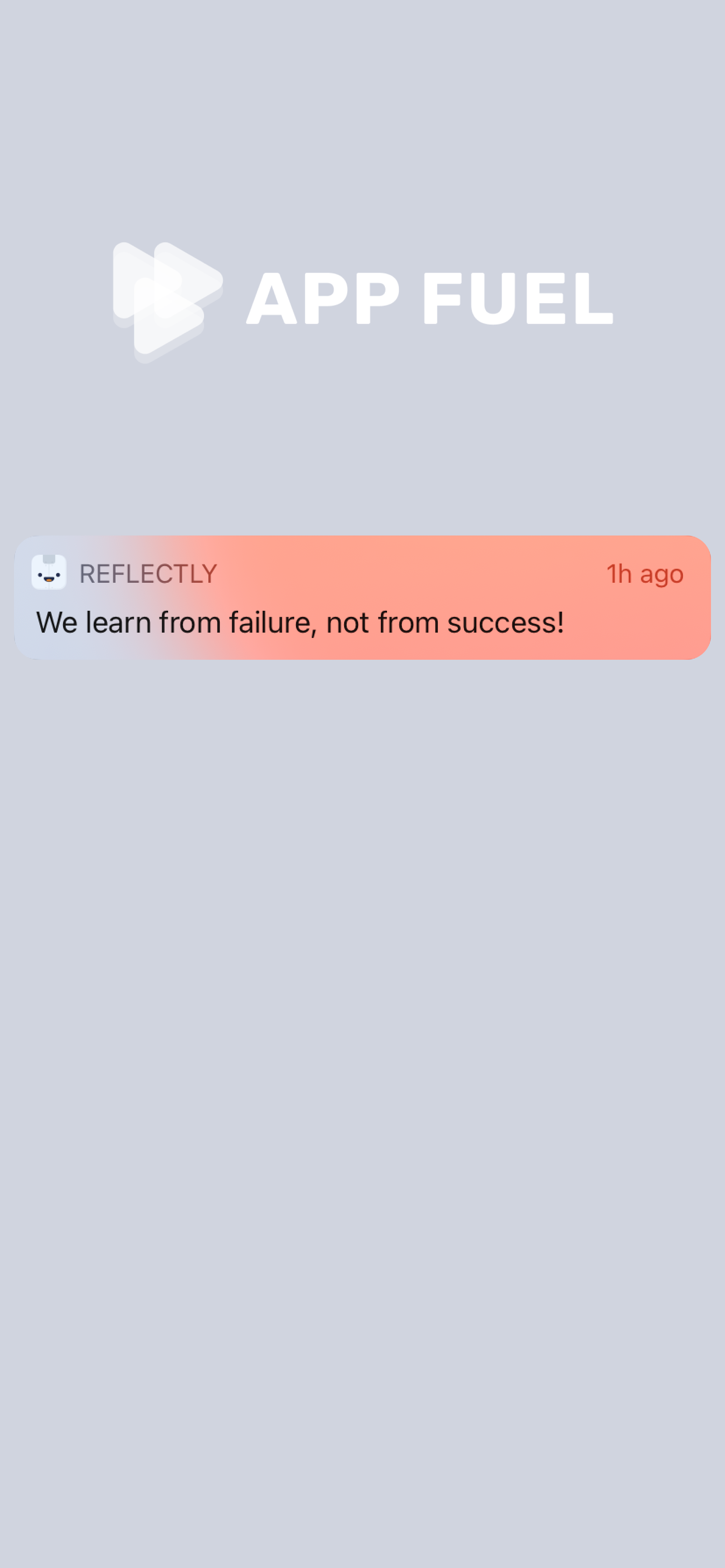 Reflectly screenshot 1